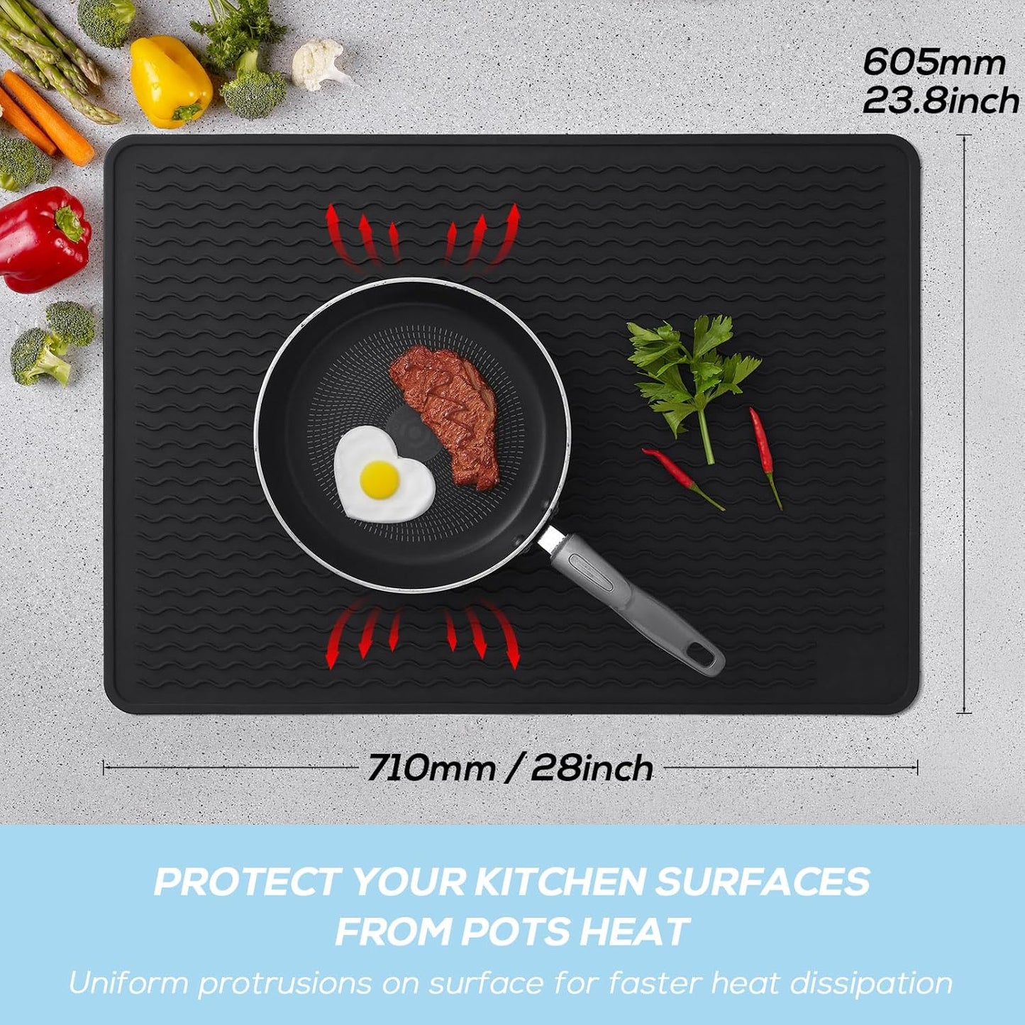 Silicone Top Cover for Electric Stove