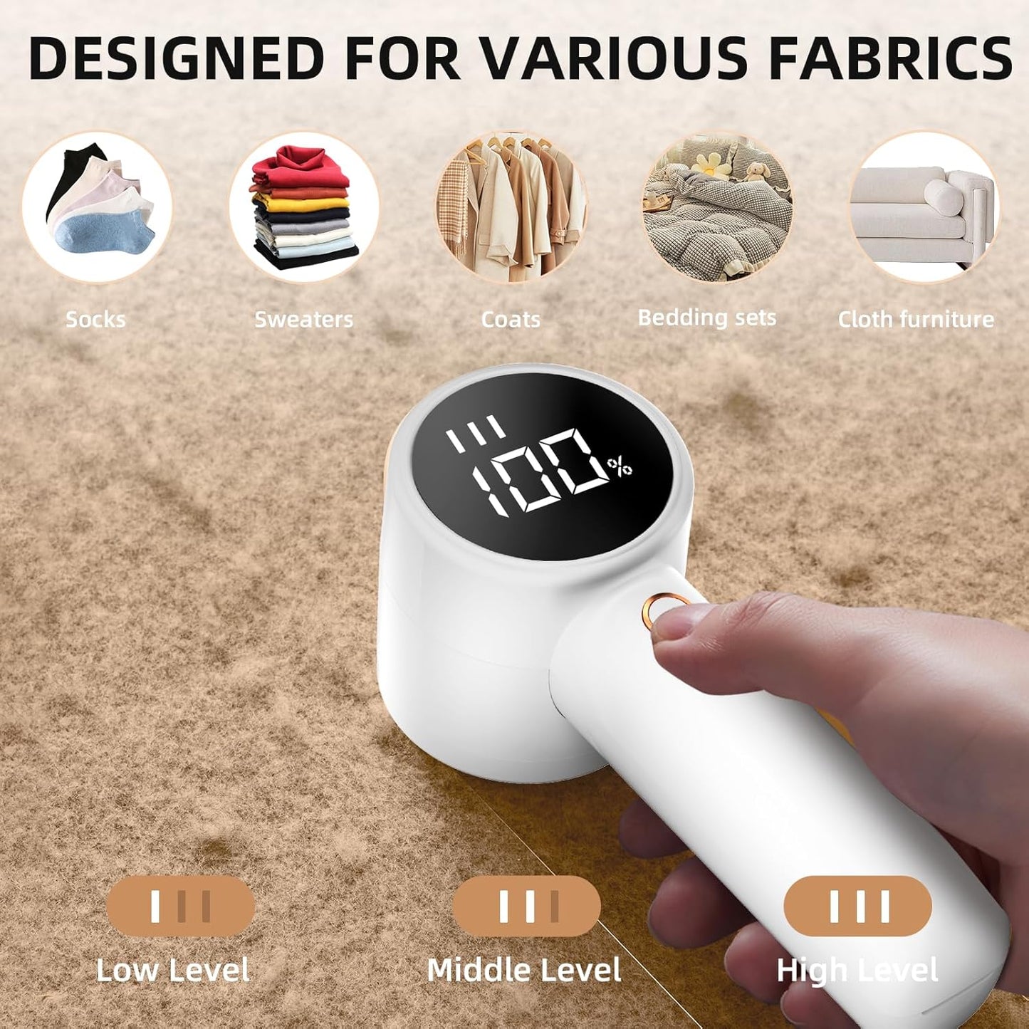 Rechargeable Fabric Shaver
