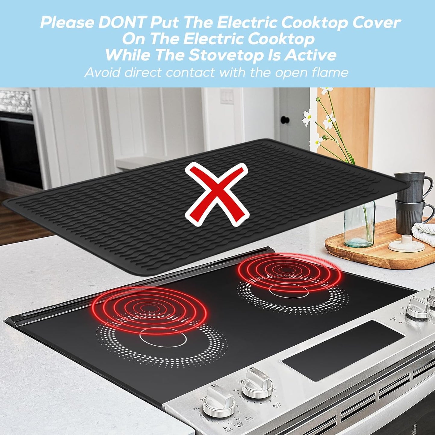 Silicone Top Cover for Electric Stove