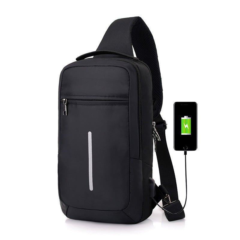 Anti - theft USB charging chest bag with you - Dot Com Product