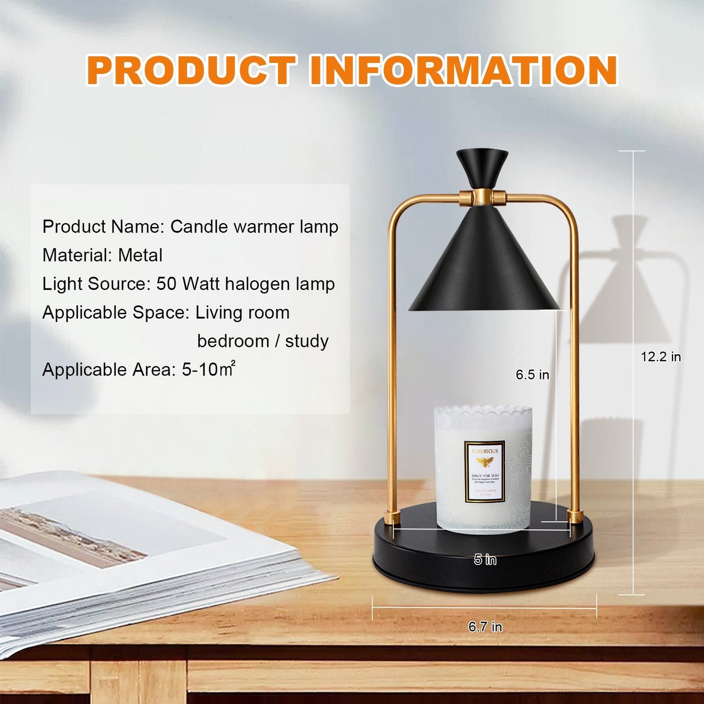 Candle Warmer Lamp With Timer - Dot Com Product