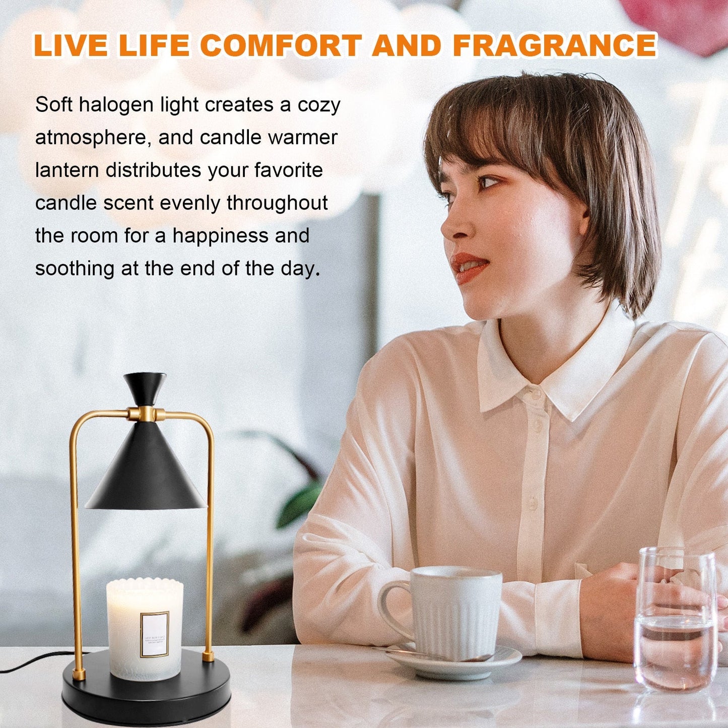 Candle Warmer Lamp With Timer - Dot Com Product