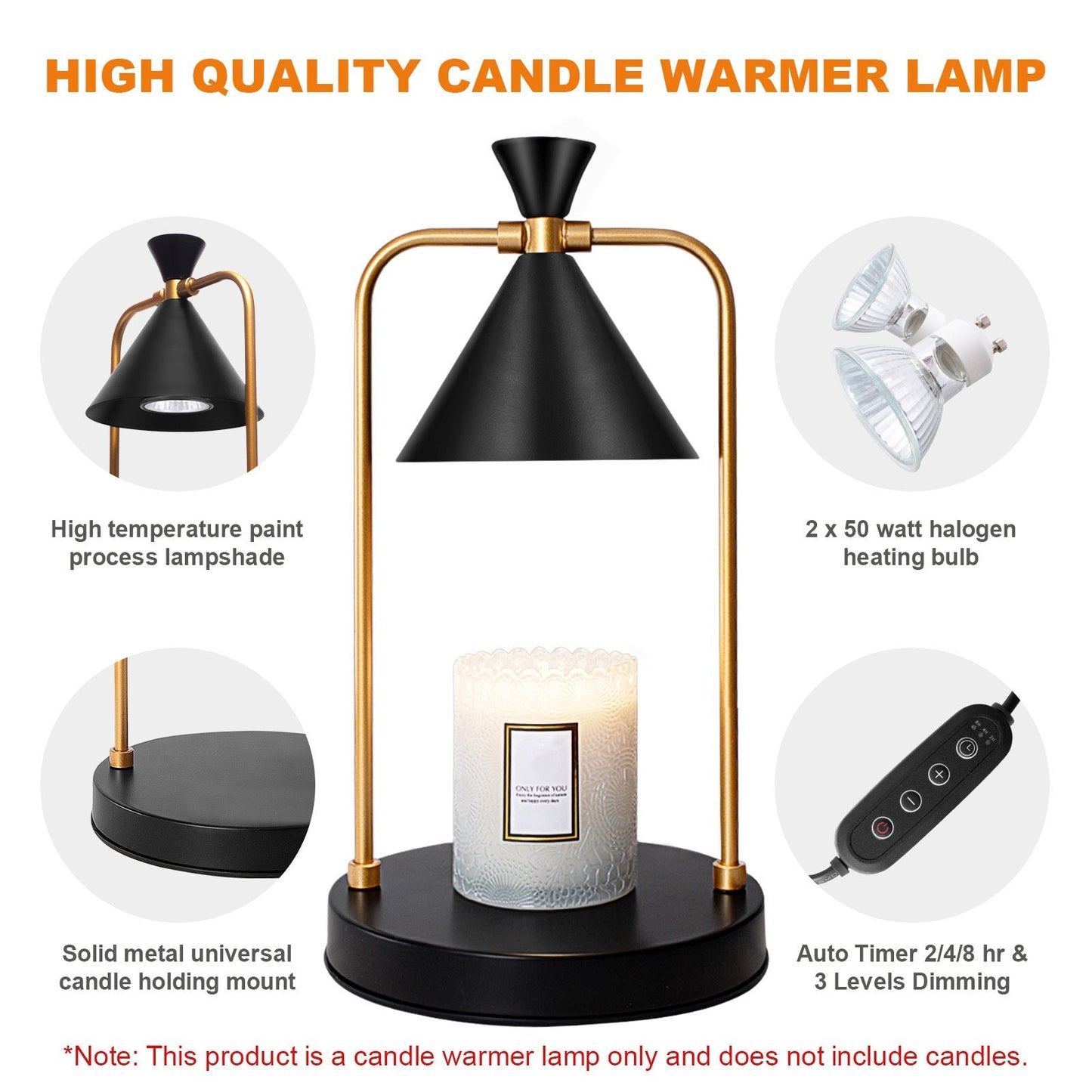 Candle Warmer Lamp With Timer - Dot Com Product