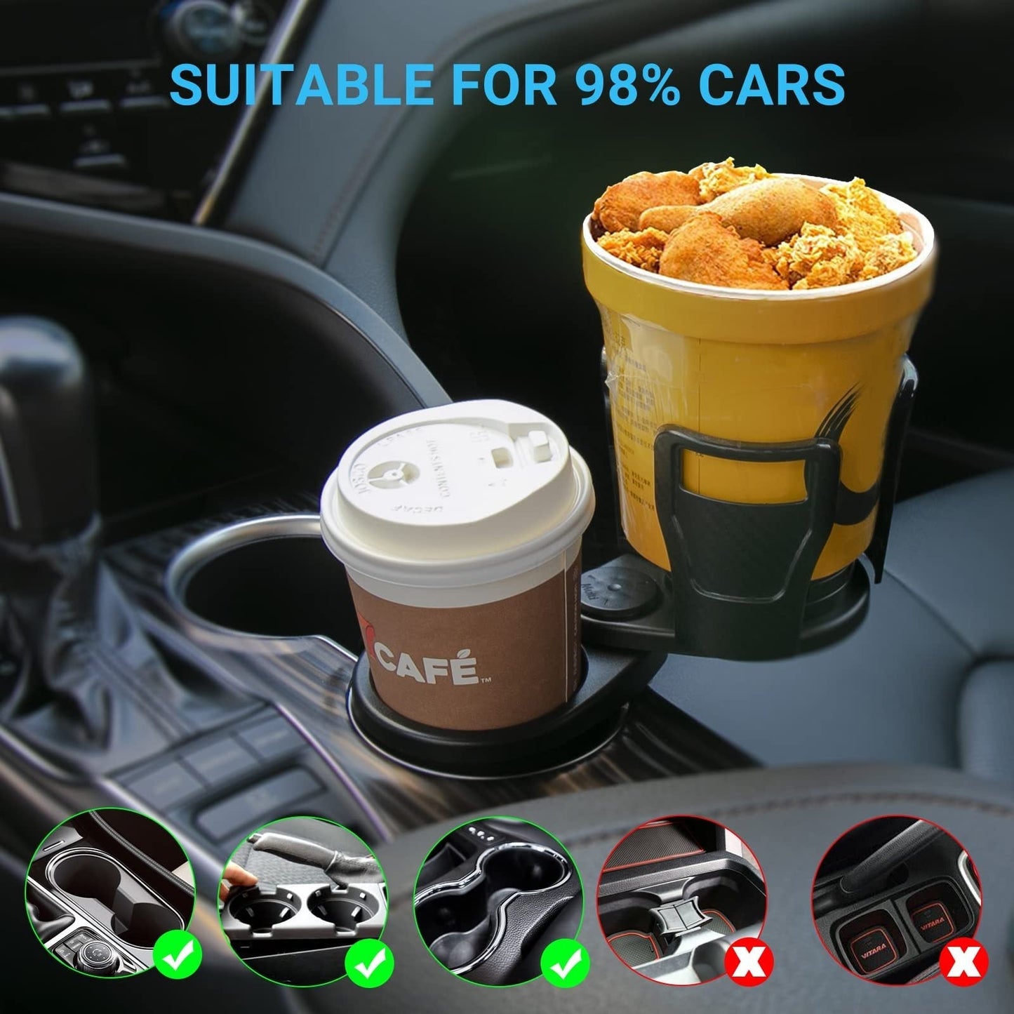 Car Drink Holder 360 Degrees - Dot Com Product