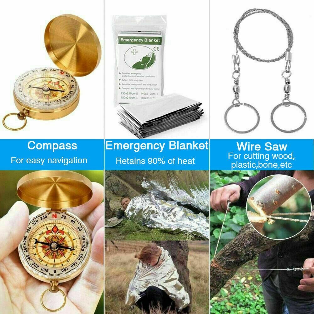 Emergency Survival Kit Tactical Set for Camping & Hiking - Dot Com Product