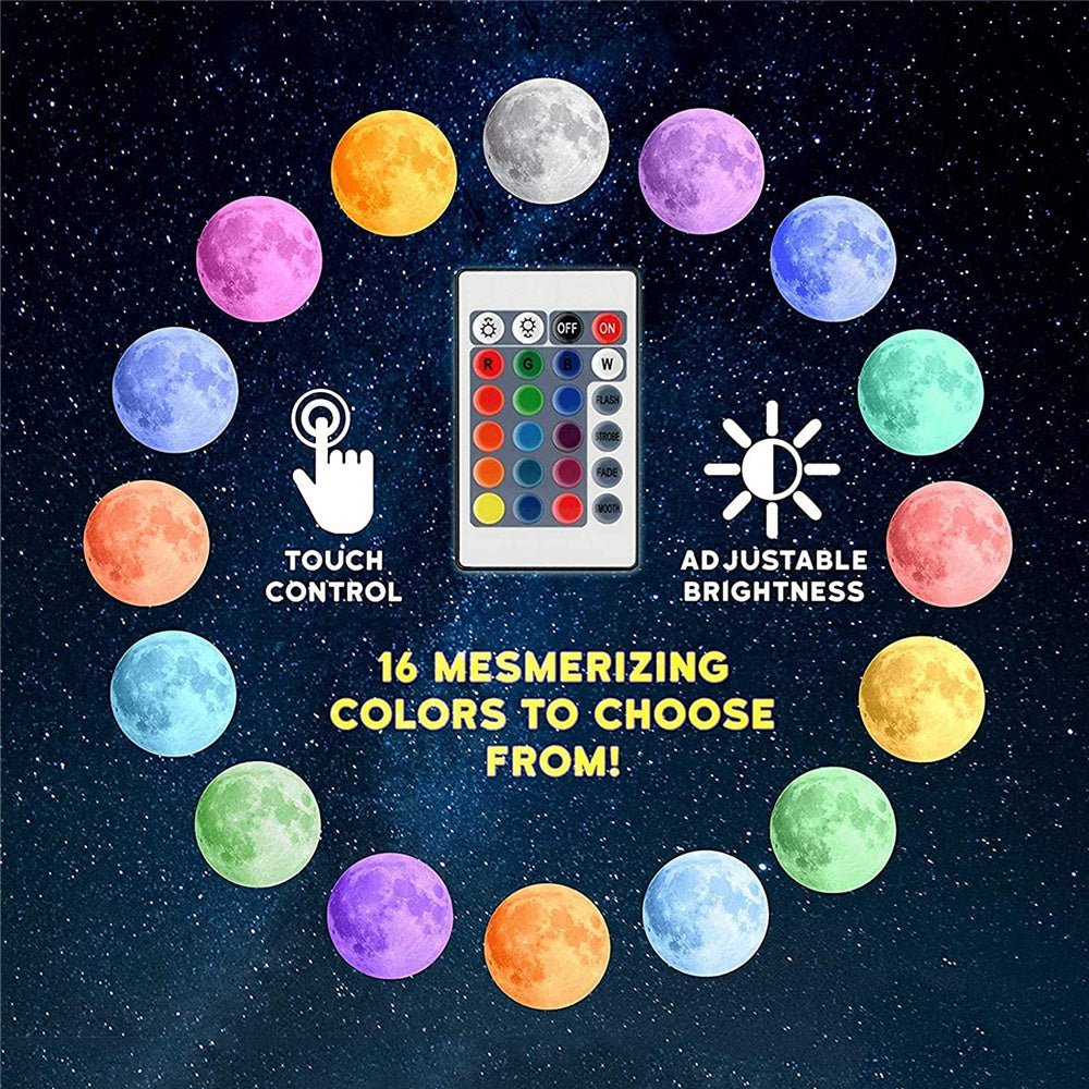 LED Night Lights Moon Lamp - Dot Com Product