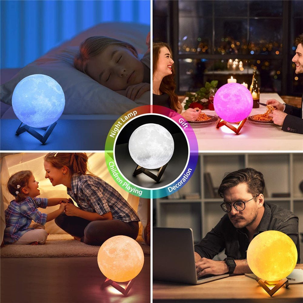 LED Night Lights Moon Lamp - Dot Com Product