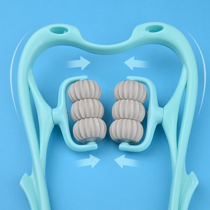 Multifunctional Manual Six - wheel Neck Massager - Dot Com Product