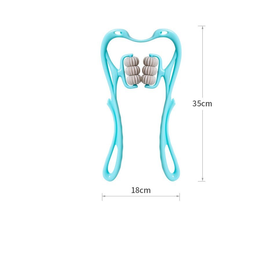 Multifunctional Manual Six - wheel Neck Massager - Dot Com Product