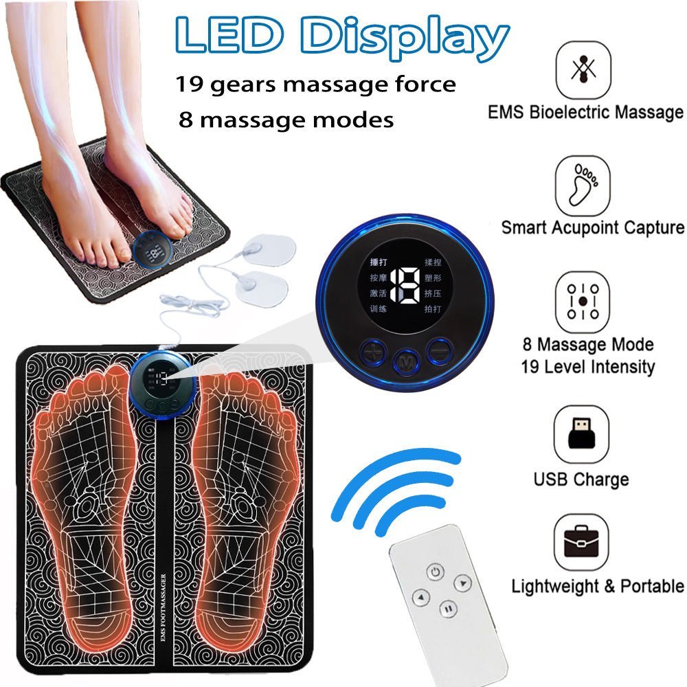Rechargeable Portable Foot Intelligent Massage Pad - Dot Com Product