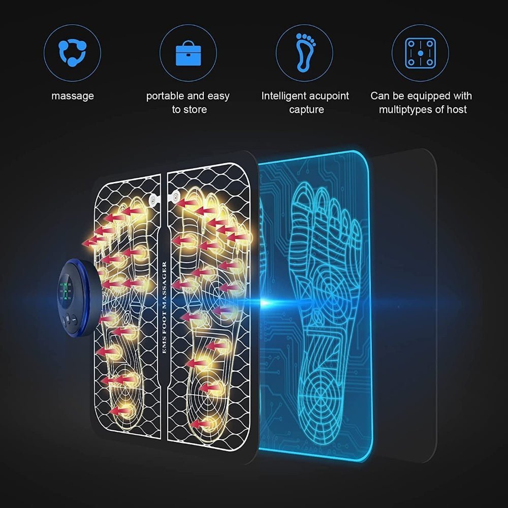 Rechargeable Portable Foot Intelligent Massage Pad - Dot Com Product