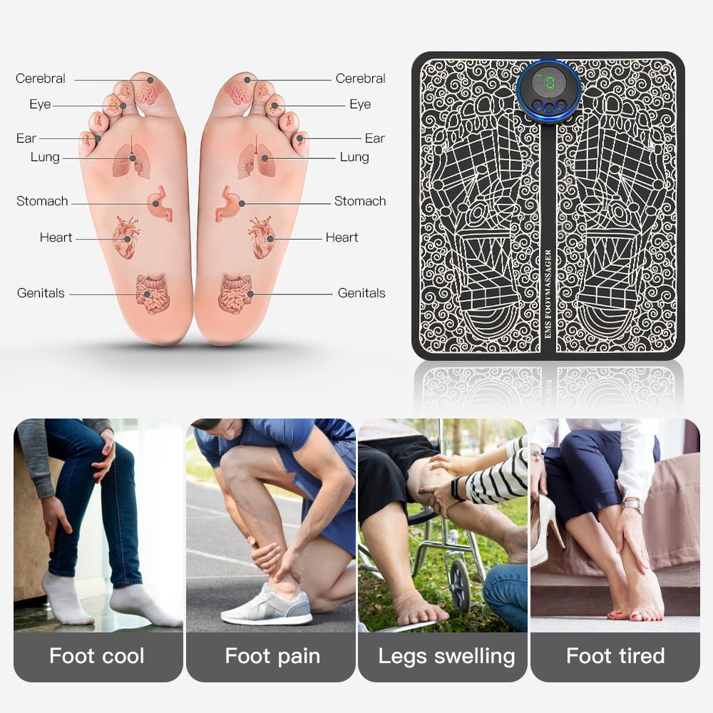 Rechargeable Portable Foot Intelligent Massage Pad - Dot Com Product