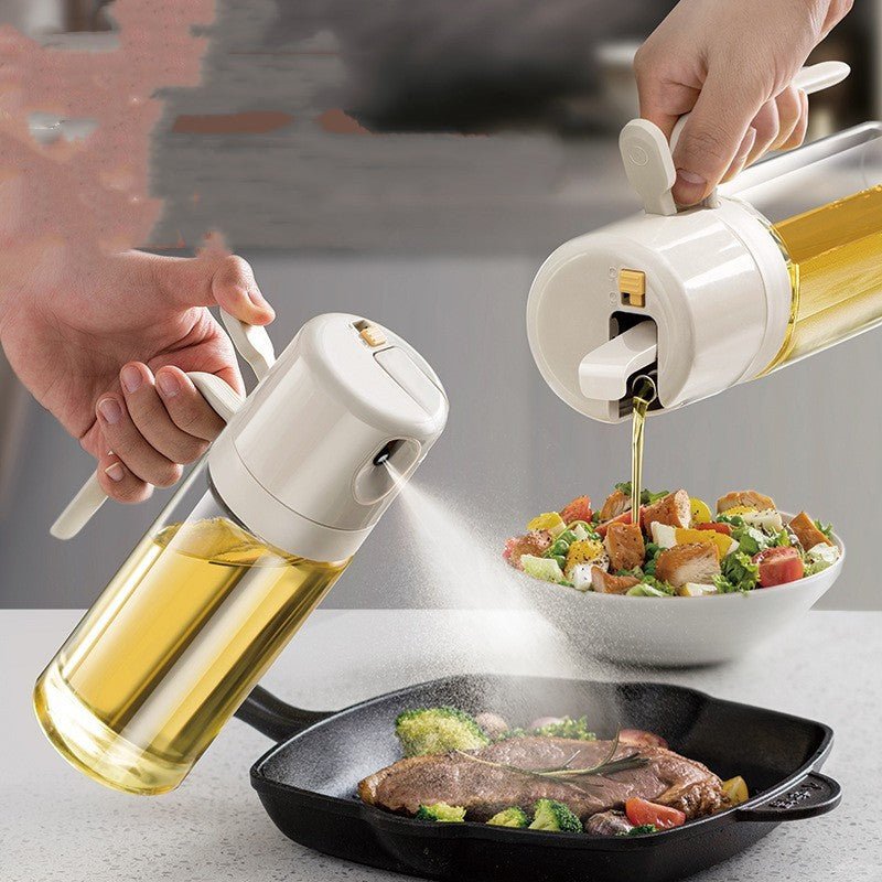 2 In 1 Oil Sprayer Bottle BBQ Cooking Oil Dispenser - Dot Com Product