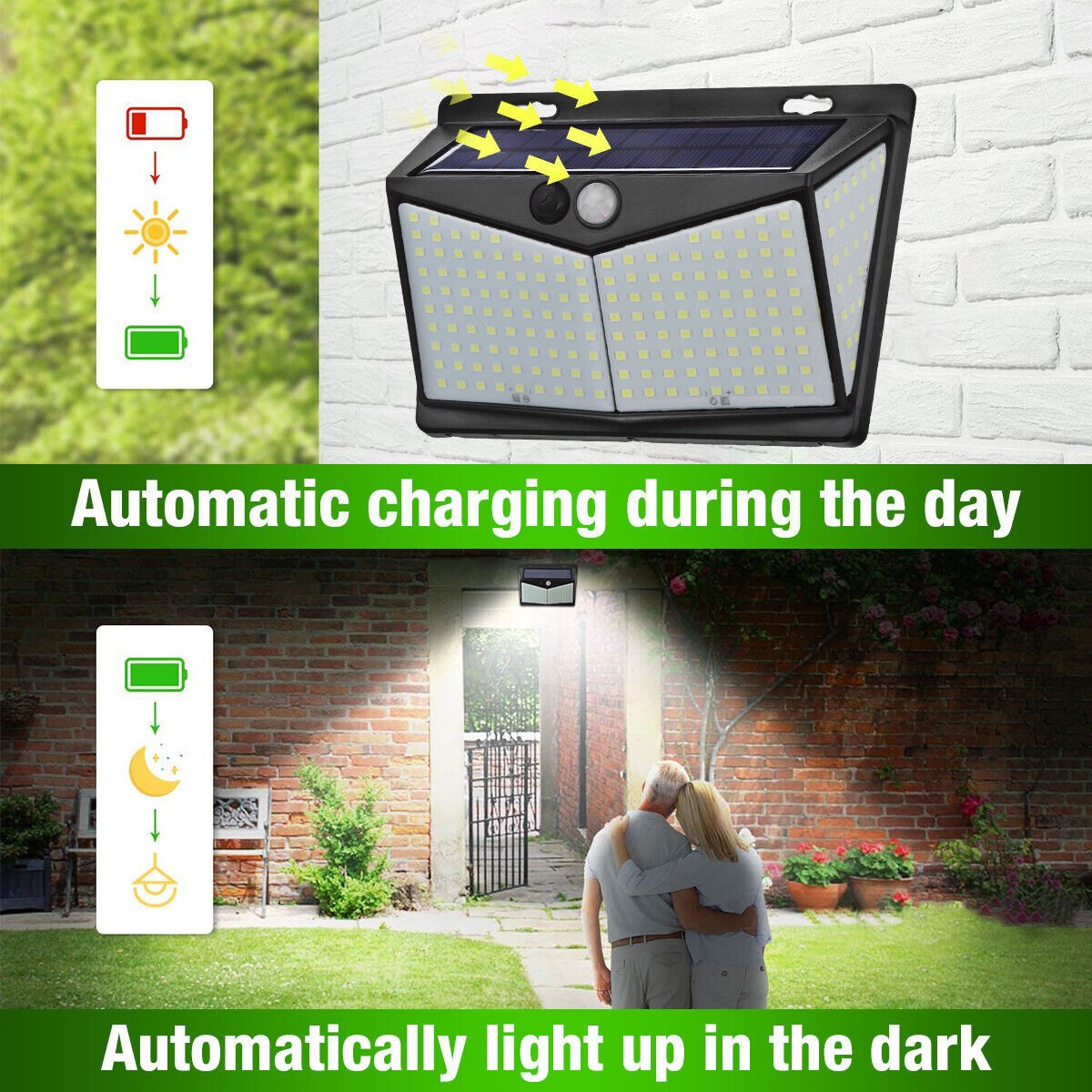 208 LED Solar Power Light - Dot Com Product