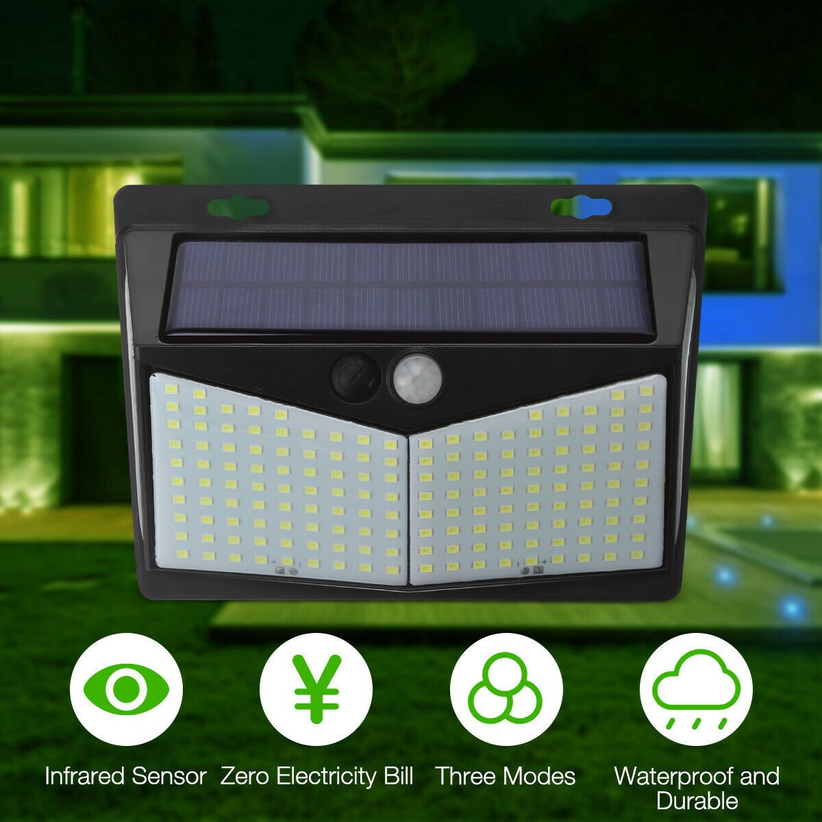 208 LED Solar Power Light - Dot Com Product