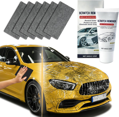 Nano Sparkle Cloth Car Scratches Remover,6Pcs Multi-Purpose Nano Magic Cloth Easy to Repair Small Scratched Water Spots Scratch Car Remover
