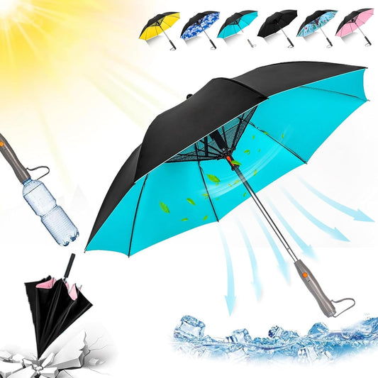 3 in 1 Umbrella with Fan - Umbrella with Fan - Dot Com Product