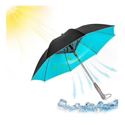 3 in 1 Umbrella with Fan - Umbrella with Fan - Dot Com Product