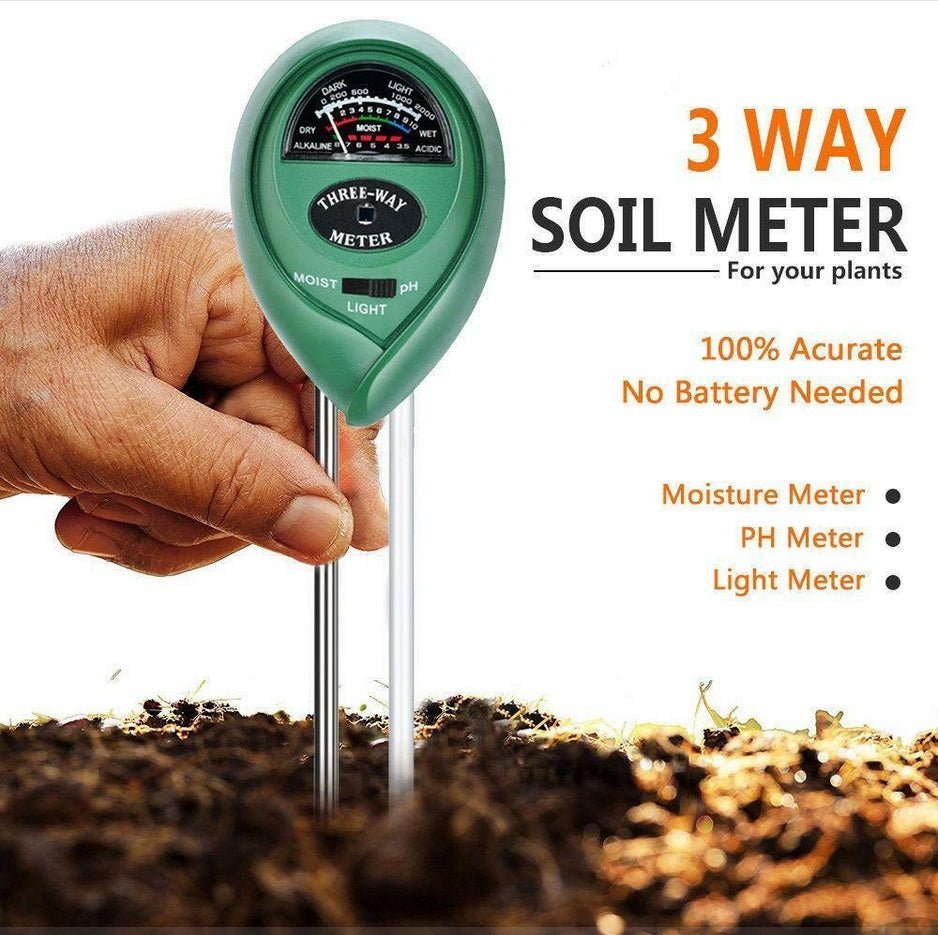 3 In1 Soil Tester Water PH Moisture Light - Dot Com Product