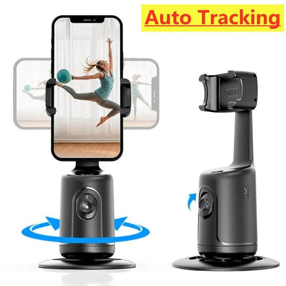 360 Auto Face Tracking Gimbal AI Smart Gimbal Face Tracking Auto Phone Holder For Smartphone Video Vlog Live Stabilizer Tripod - Dot Com Product