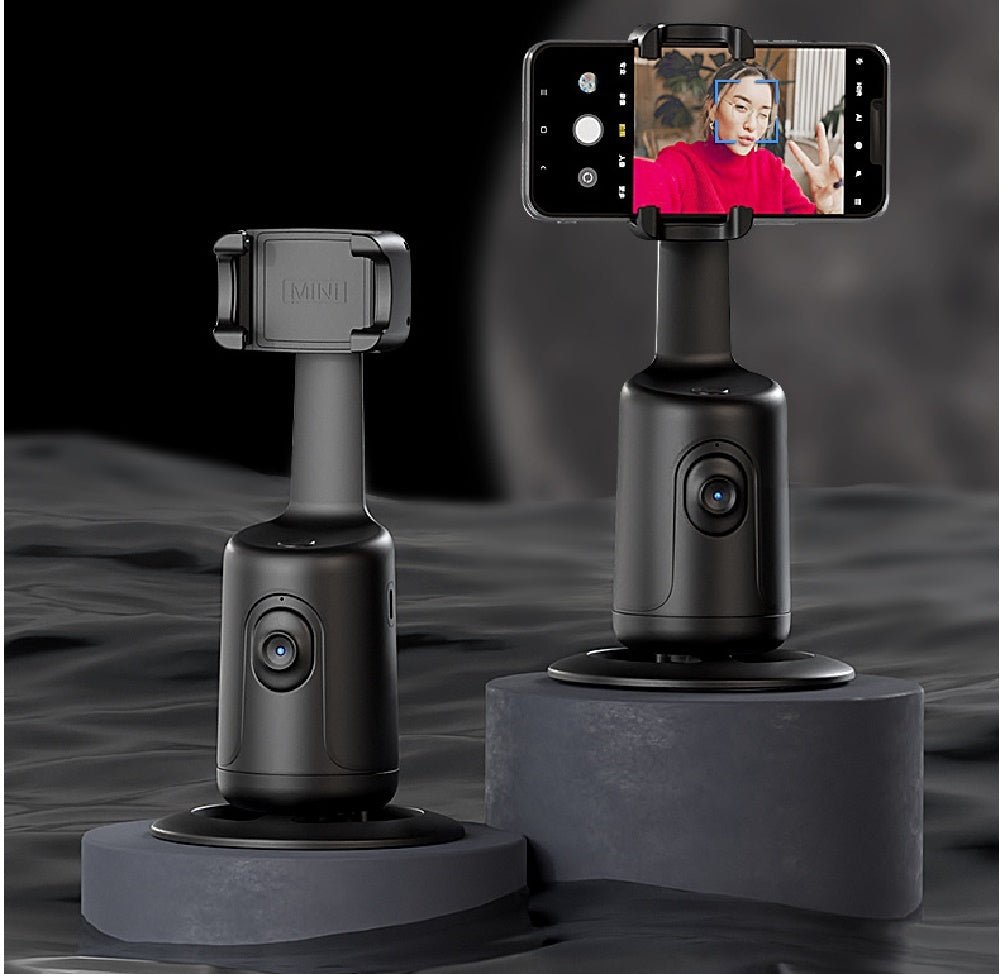 360 Auto Face Tracking Gimbal AI Smart Gimbal Face Tracking Auto Phone Holder For Smartphone Video Vlog Live Stabilizer Tripod - Dot Com Product