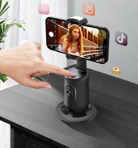 360 Auto Face Tracking Gimbal AI Smart Gimbal Face Tracking Auto Phone Holder For Smartphone Video Vlog Live Stabilizer Tripod - Dot Com Product
