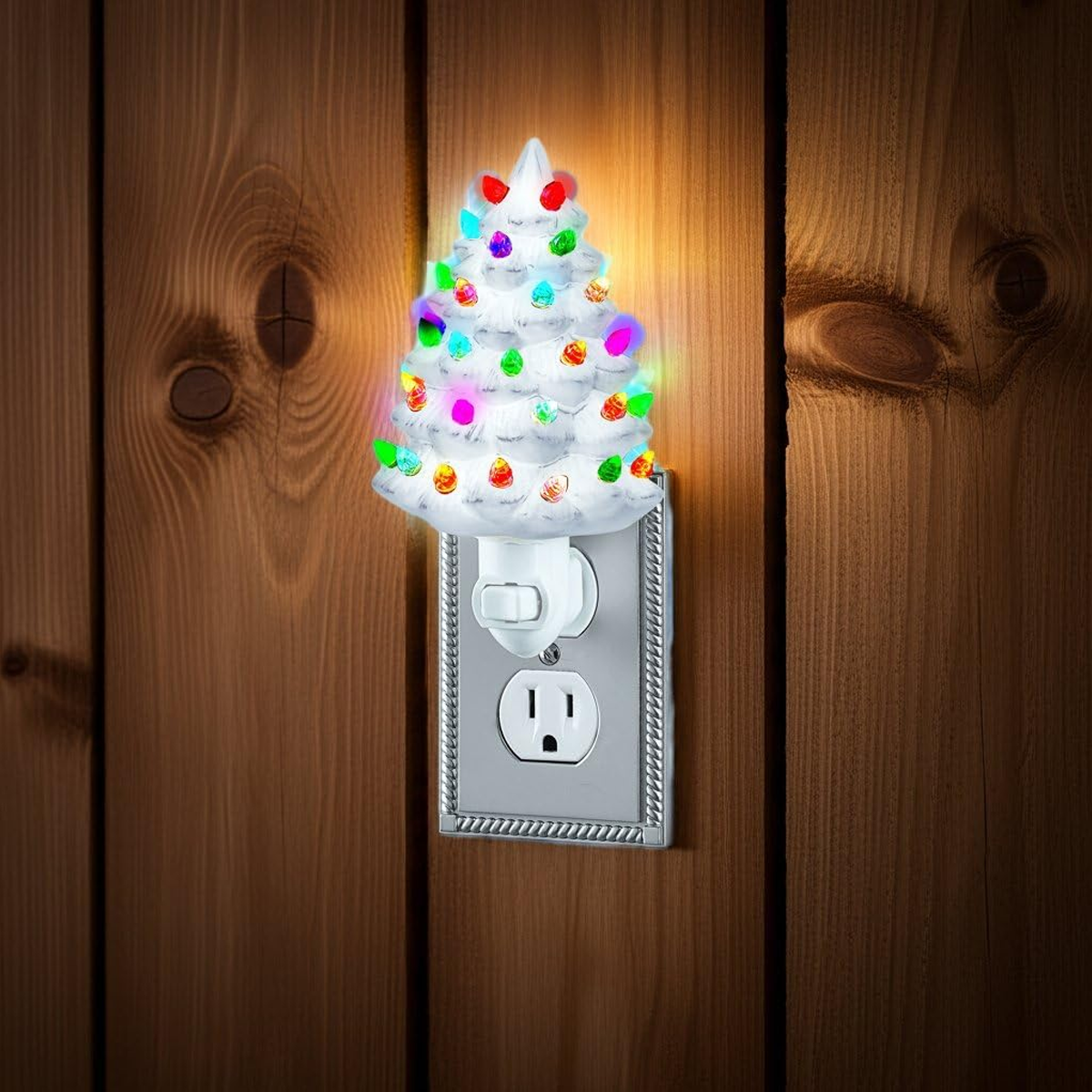Ceramic Christmas Tree Night Light
