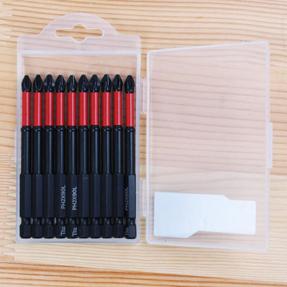 10 Pack Phillips PH2 Magnetic anti Slip Screwdriver Bit Set 3-1/2" Length TS2 Anti-Slip Long Drill Bits Impact Driver Bits