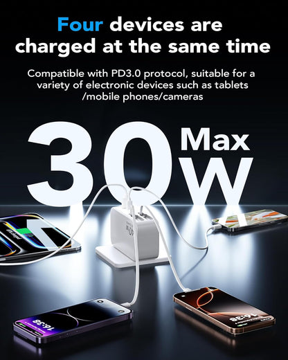 40 Watt Retractable  Wall Charger