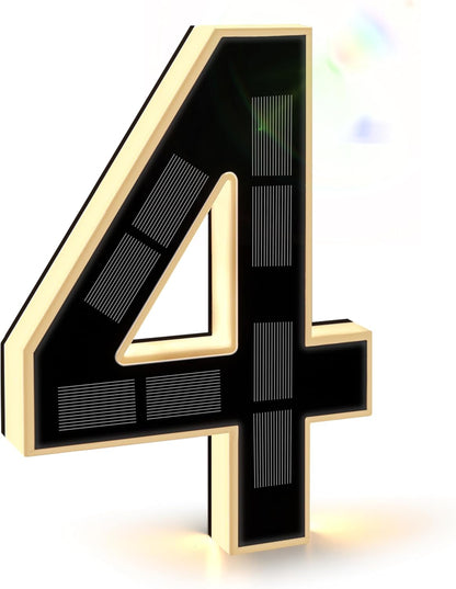 9 Inch Solar Lighted House Numbers for Outside