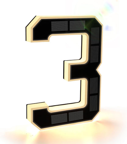 9 Inch Solar Lighted House Numbers for Outside