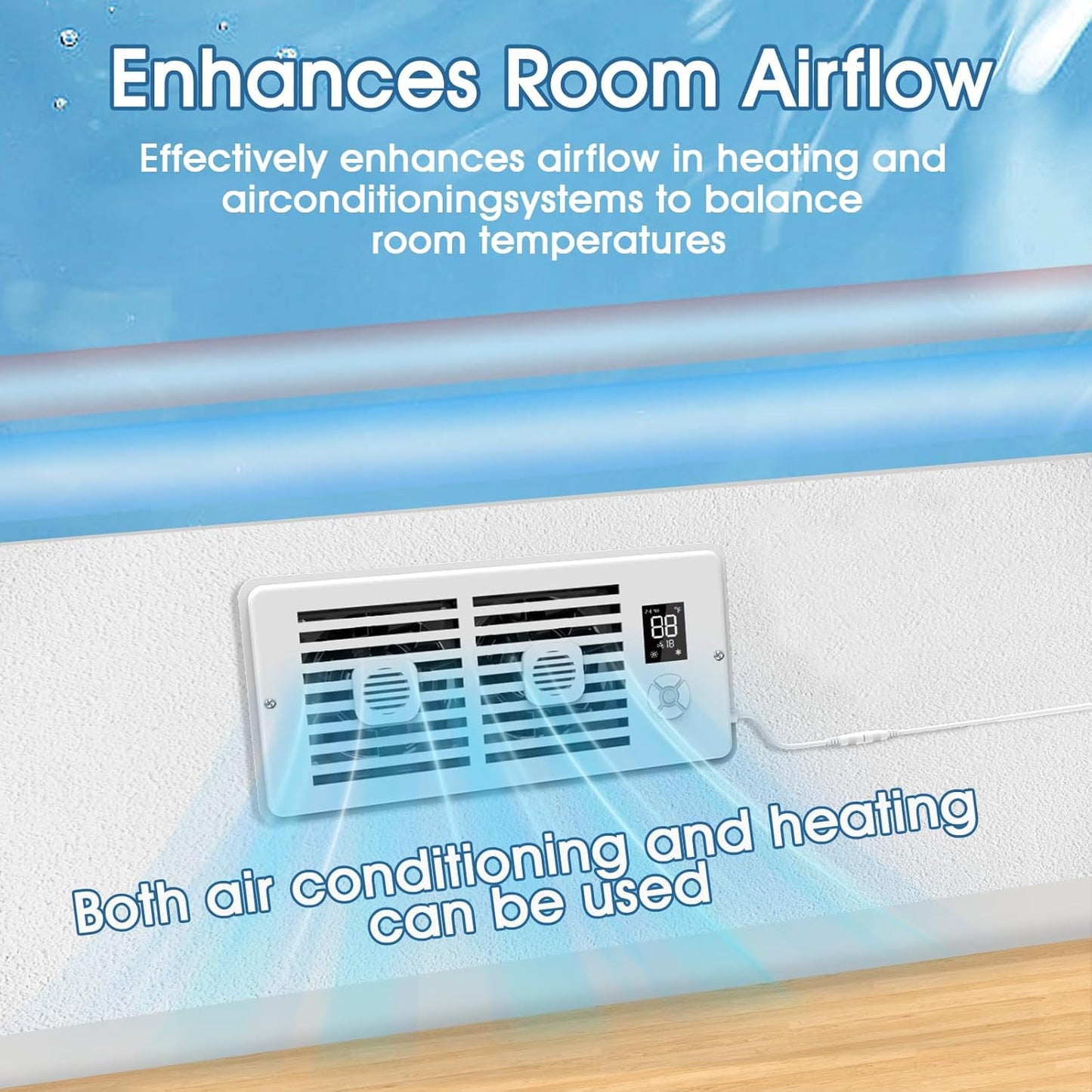 10-Speed Smart Thermostat AC Vent Fan