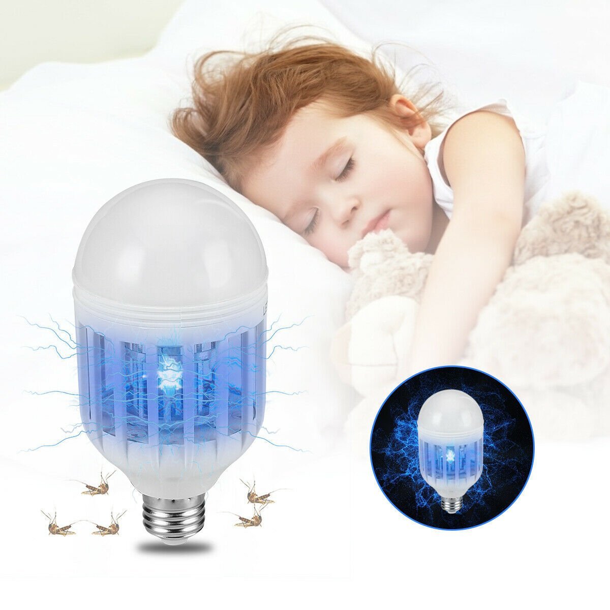 Bug Zapper Light Bulb Mosquito Lamp - Dot Com Product