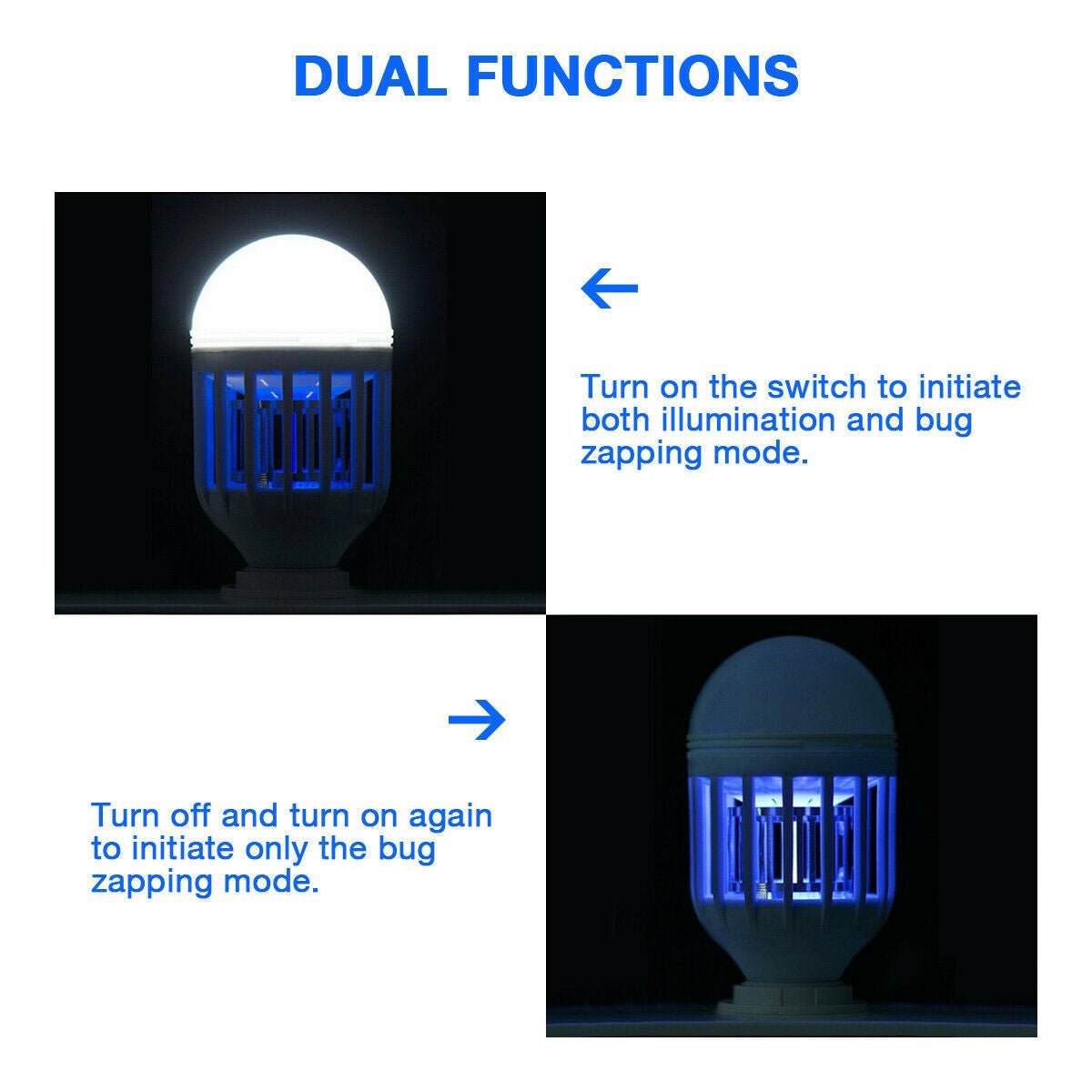 Bug Zapper Light Bulb Mosquito Lamp - Dot Com Product