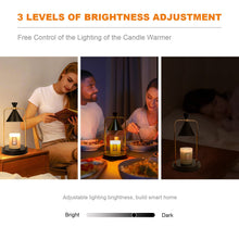 Load image into Gallery viewer, Candle Warmer Lamp With Timer, Dimmable Candle Lamp Warmer Electric Candle Warmer Compatible With Small And Large Scented Candles, Candle Melter For Bedroom Home Decor Gifts For Mom Black - Dot Com Product
