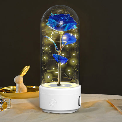 Creative 2 In 1 Rose Flowers LED Light And Bluetooth Speaker - Dot Com Product