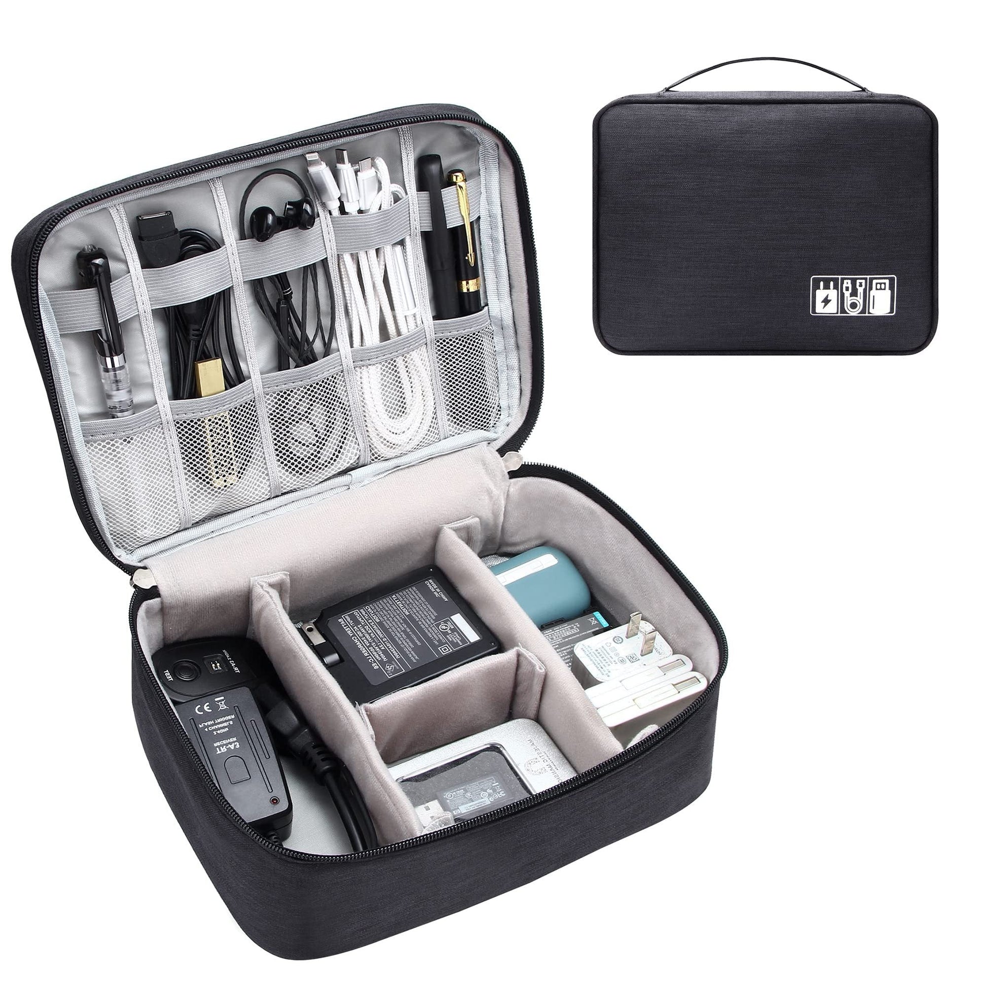 Electronics Organizer Travel Cable Organizer Bag Waterproof Portable Digital Storage Bag Electronic Accessories Case Cable Charger Organizer Case - Dot Com Product