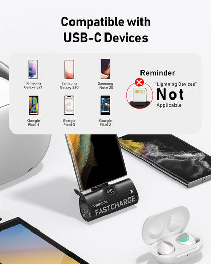 Fast Charging Power Bank Mini 5000mAh PD Battery Pack - Dot Com Product