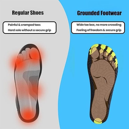 Grounded Footwear for Women Men with Neuropathy, Hike Footwear Barefoot Shoes Women Men, 2024 New Upgrade Comfortable Lightweight Non - Slip Water Shoes Wide Toe Box - Dot Com Product