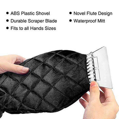 Ice scraping gloves and snow shovel for windshield - Dot Com Product