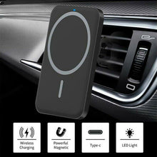 Load image into Gallery viewer, Magnetic Wireless Chargers Car Air Vent Stand Phone Holder Mini QI Fast Charging Station For Phone - Dot Com Product
