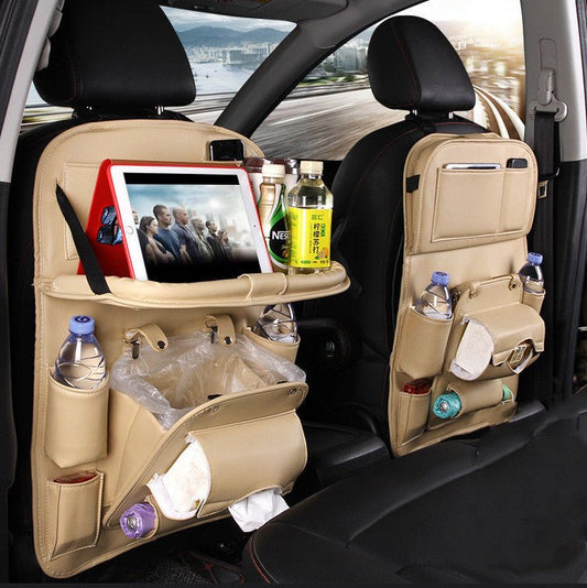 Pad-Bag Organizer Tray Car-Seat Car-Trash-Can Auto-Accessories Foldable Table Travel - Dot Com Product