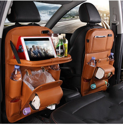 Pad-Bag Organizer Tray Car-Seat Car-Trash-Can Auto-Accessories Foldable Table Travel - Dot Com Product