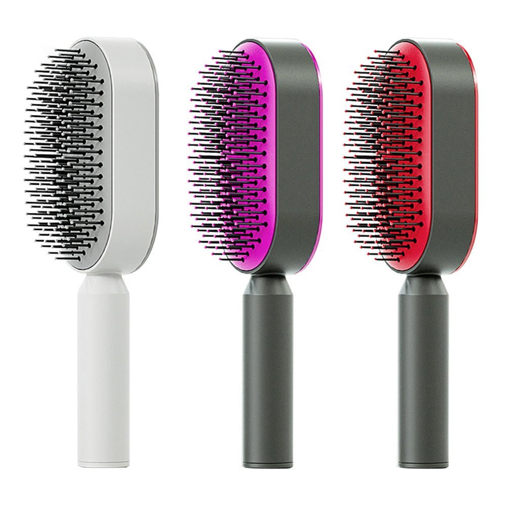 Self - Cleaning Hairbrush with Airbag Massage - Dot Com Product