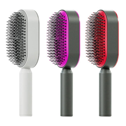 Self - Cleaning Hairbrush with Airbag Massage - Dot Com Product