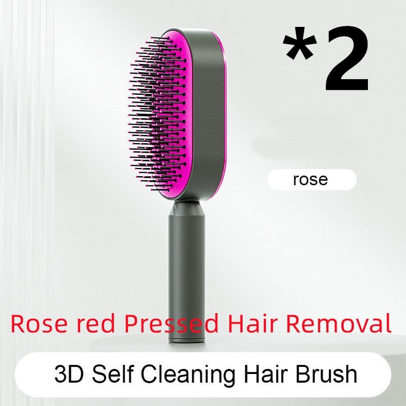 Self - Cleaning Hairbrush with Airbag Massage - Dot Com Product