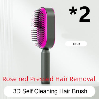 Self - Cleaning Hairbrush with Airbag Massage - Dot Com Product