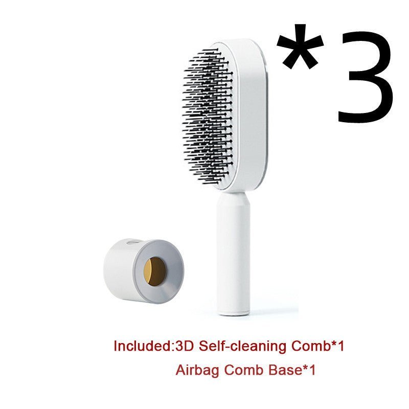 Self - Cleaning Hairbrush with Airbag Massage - Dot Com Product