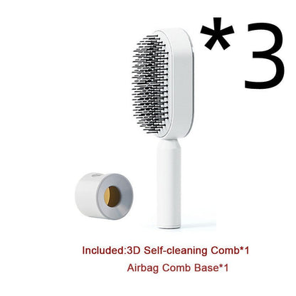 Self - Cleaning Hairbrush with Airbag Massage - Dot Com Product
