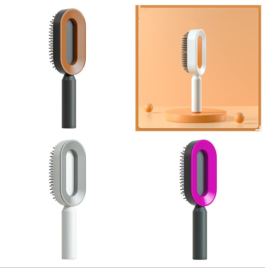 Self - Cleaning Hairbrush with Airbag Massage - Dot Com Product